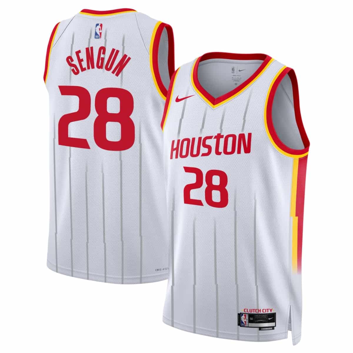 Houston Rockets #28 Alperen Sengun White 2026-27 Association Swingman Stitched Jersey
