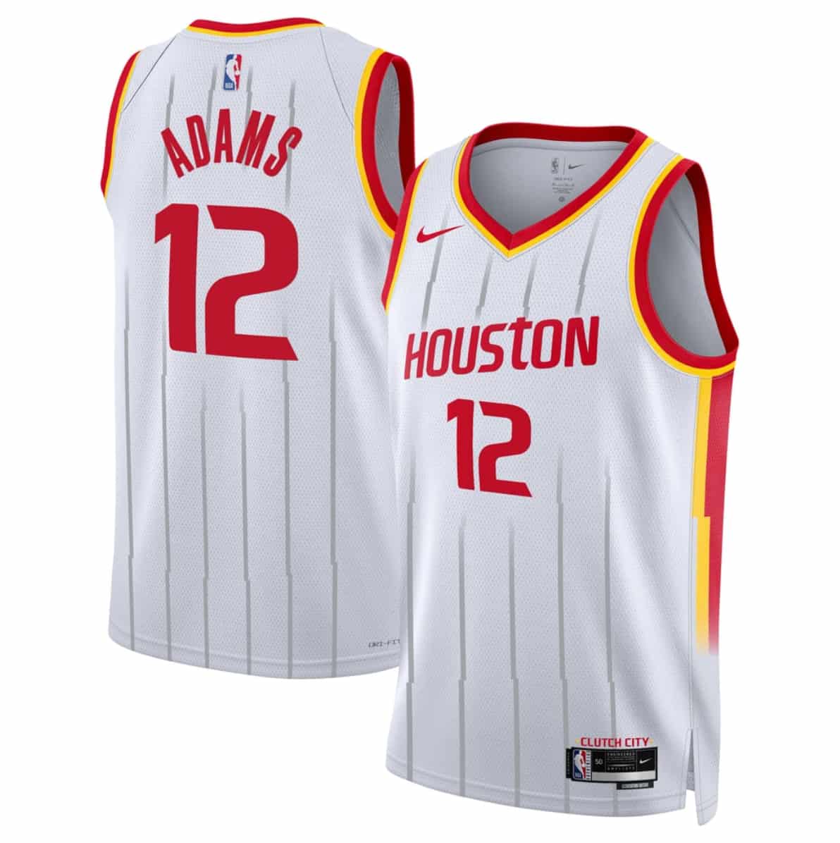 Houston Rockets #12 Steven Adams White 2026-27 Association Swingman Stitched Jersey
