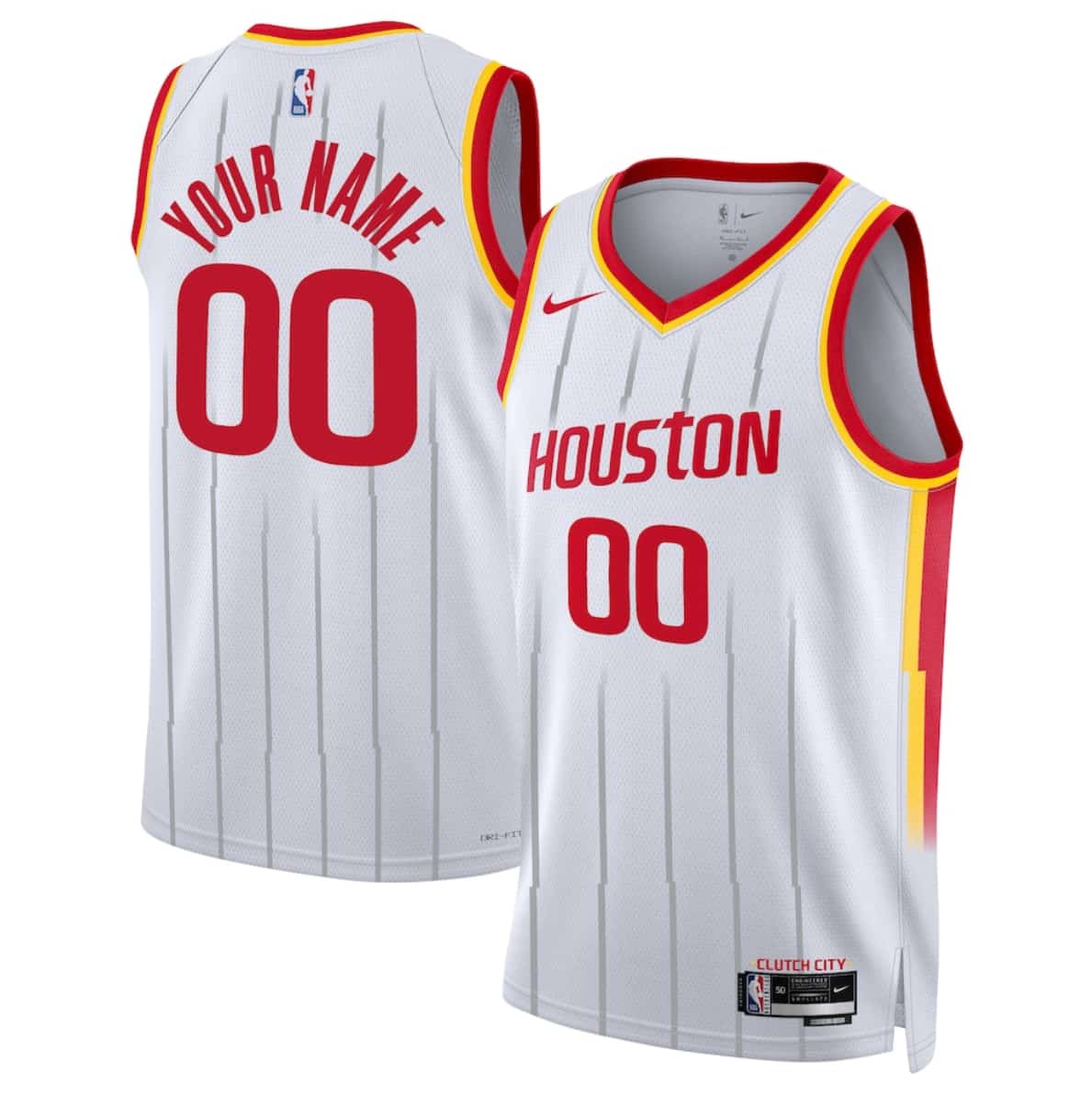 Houston Rockets Actiive Player Custom White 2026-27 Association Swingman Stitched Jersey