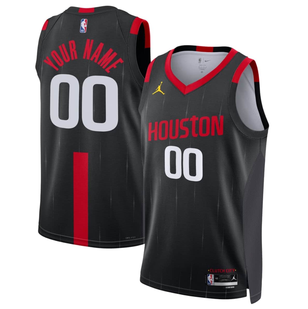 Houston Rockets Actiive Player Custom Black 2026-27 Statement Swingman Stitched Jersey
