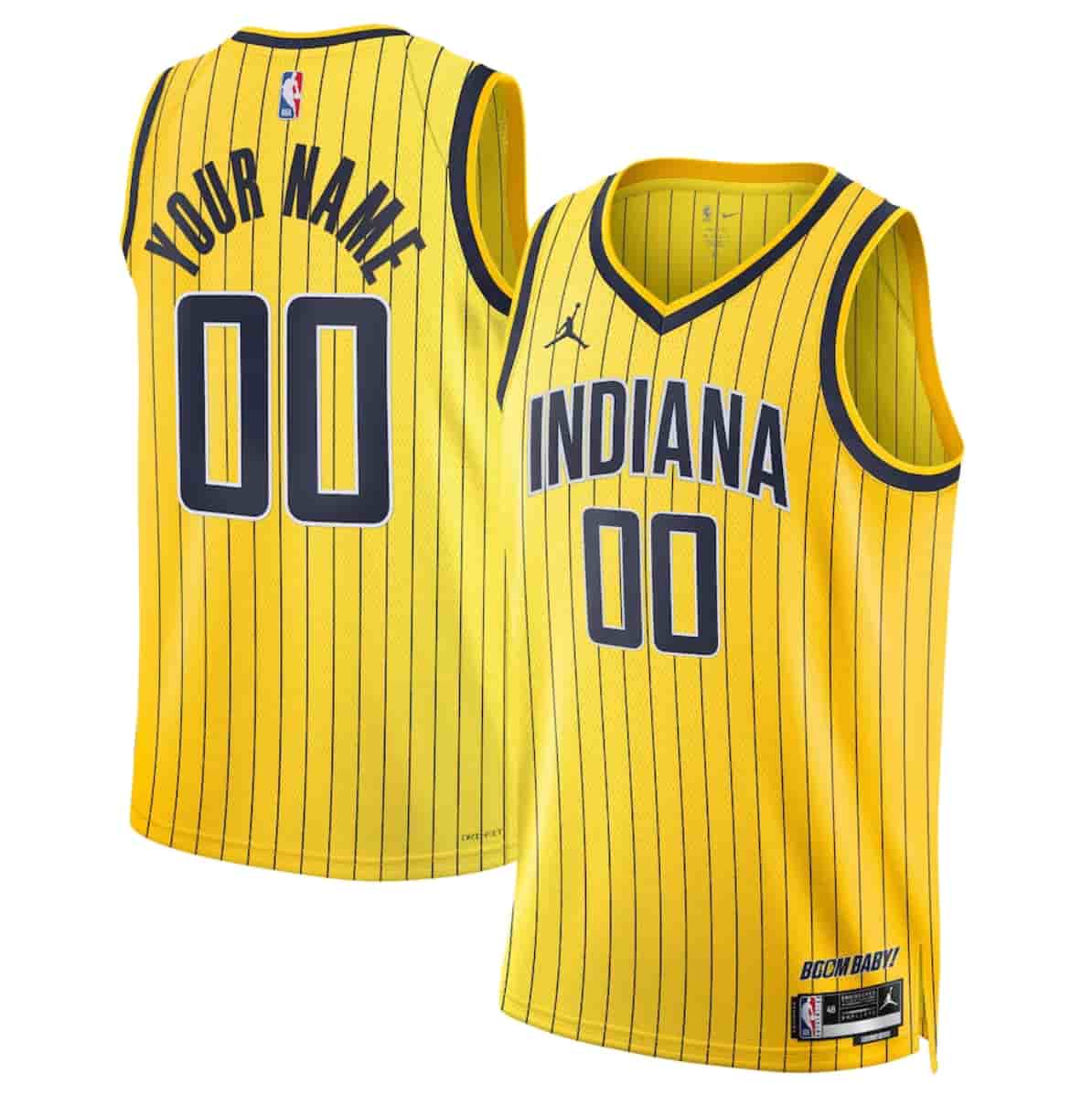 Indiana Pacers Active Player Custom Yellow 2026-27 Statement Edition Swingman Stitched Basketball Jersey