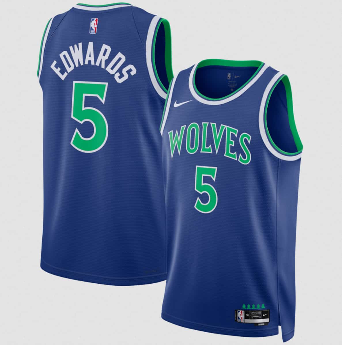 Minnesota Timberwolves #5 Anthony Edwards Blue 2026-27 Icon Swingman Edition Stitched Basketball Jersey