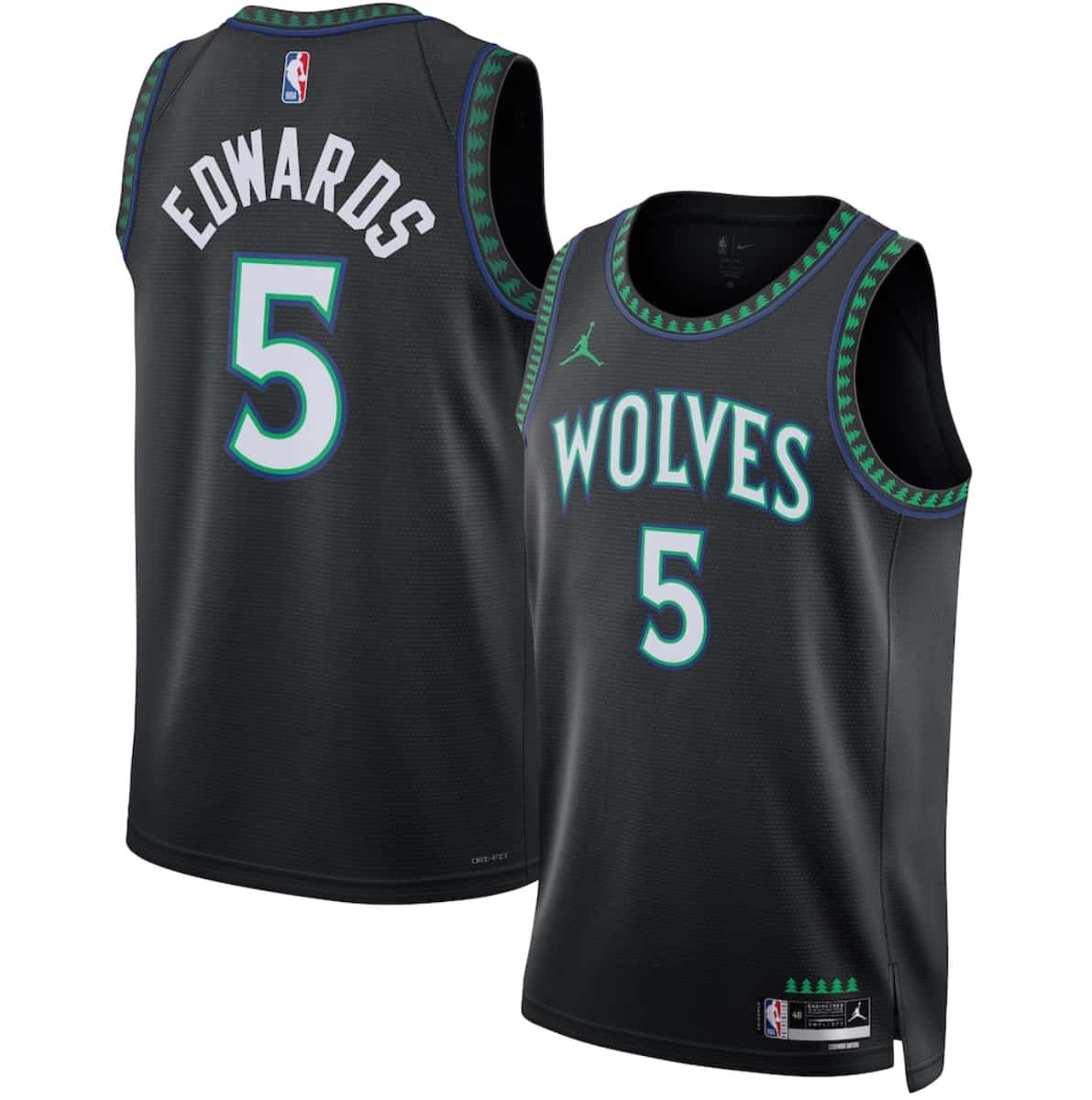 Minnesota Timberwolves #5 Anthony Edwards Black 2026-27 Statement Swingman Edition Stitched Basketball Jersey