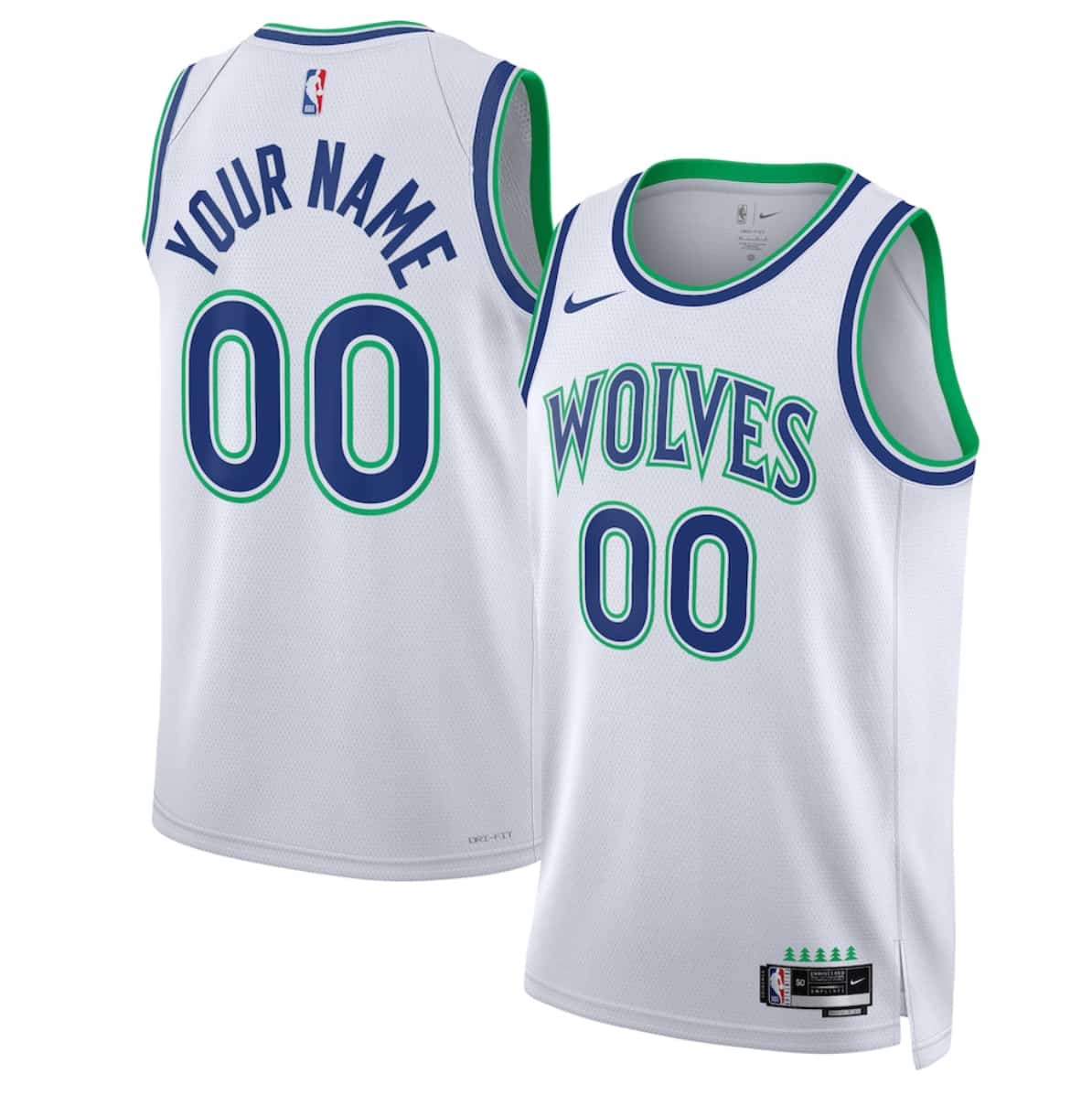 Minnesota Timberwolves Active Player Custom White 2026-27 Association Swingman Edition Stitched Basketball Jersey