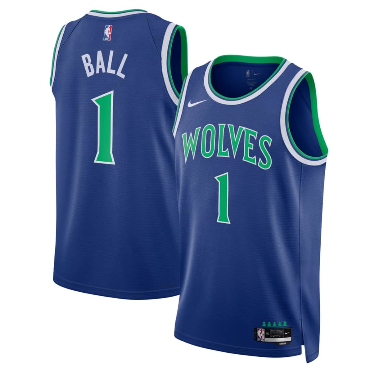 Minnesota Timberwolves #1 LaMelo Ball Blue 2026-27 Icon Swingman Edition Stitched Basketball Jersey