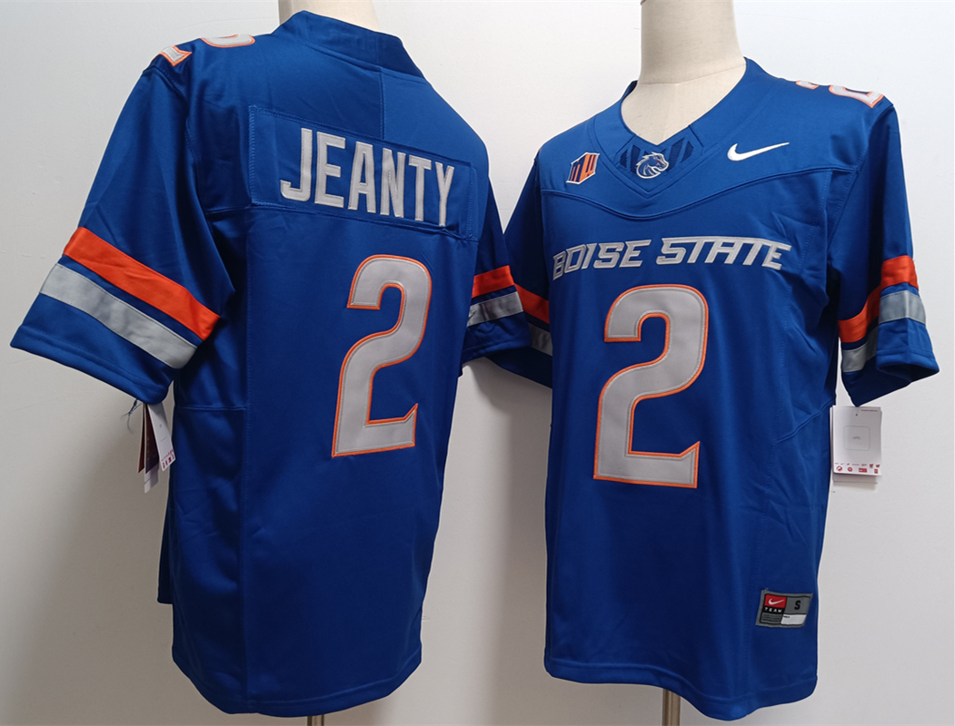 Boise State Broncos #2 Ashton Jeanty Royal Vapor Limited Stitched Football Jersey