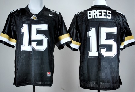 Purdue Boilermakers #15 Drew Brees Black Jersey