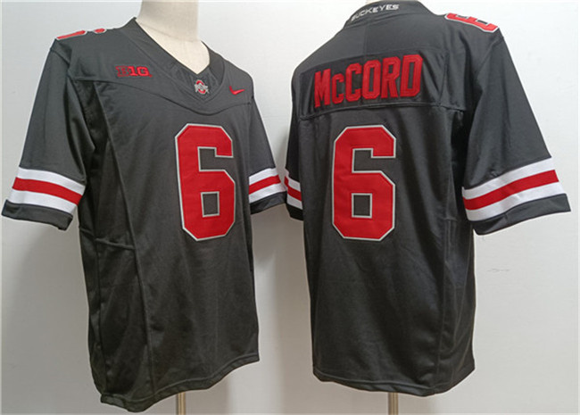 Ohio State Buckeyes #6 Kyle McCord Black Limited Stitched Jersey
