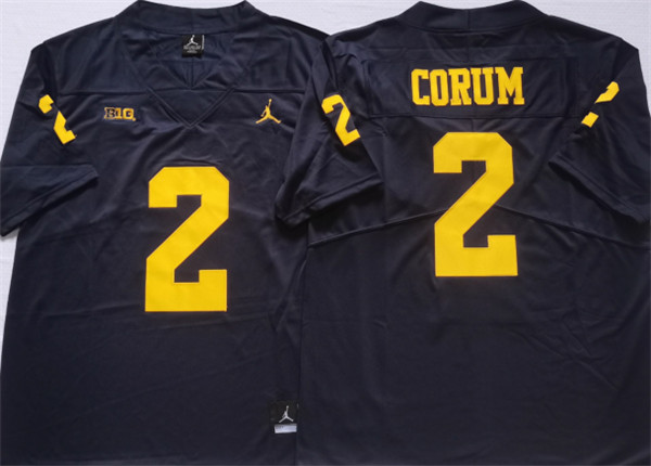 Michigan Wolverines #2 CORUM Blue Stitched Jersey Michigan Wolverines #2 CORUM Blue Stitched Jersey