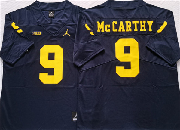 Michigan Wolverines #9 McCARTHY Navy Stitched Jersey Michigan Wolverines #9 McCARTHY Navy Stitched Jersey