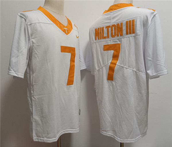Tennessee Volunteers #7 Joe Milton III White Stitched Jersey