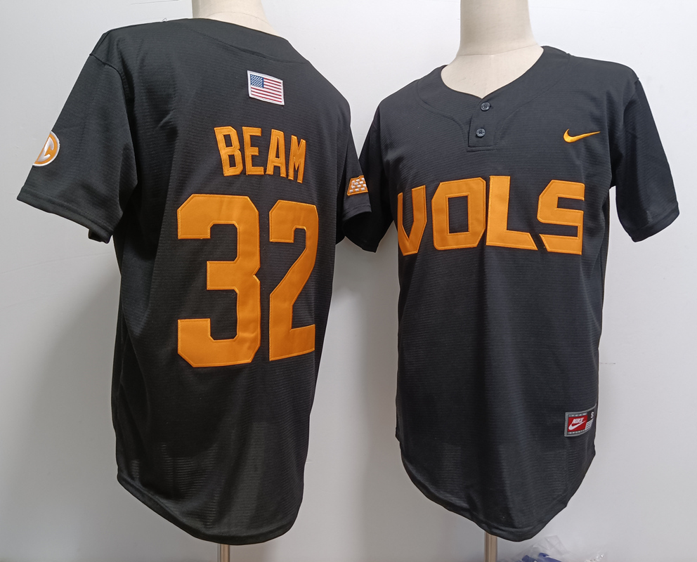 Tennessee Volunteers #32 Drew Beam Black Pullover Cooperstown Stitched Nike Jersey