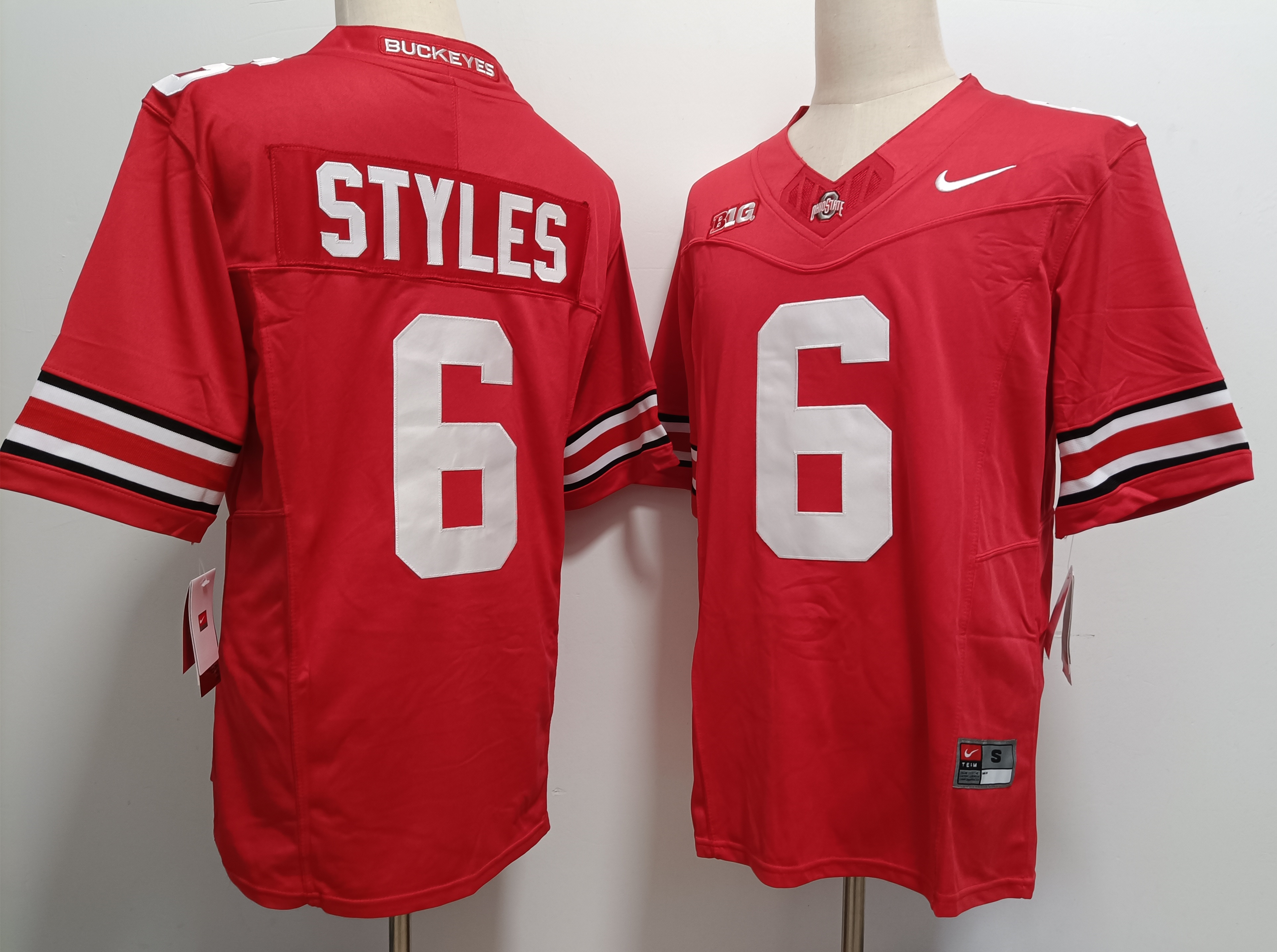 Ohio State Buckeyes #6 Sonny Styles Red FUSE College Football Jersey
