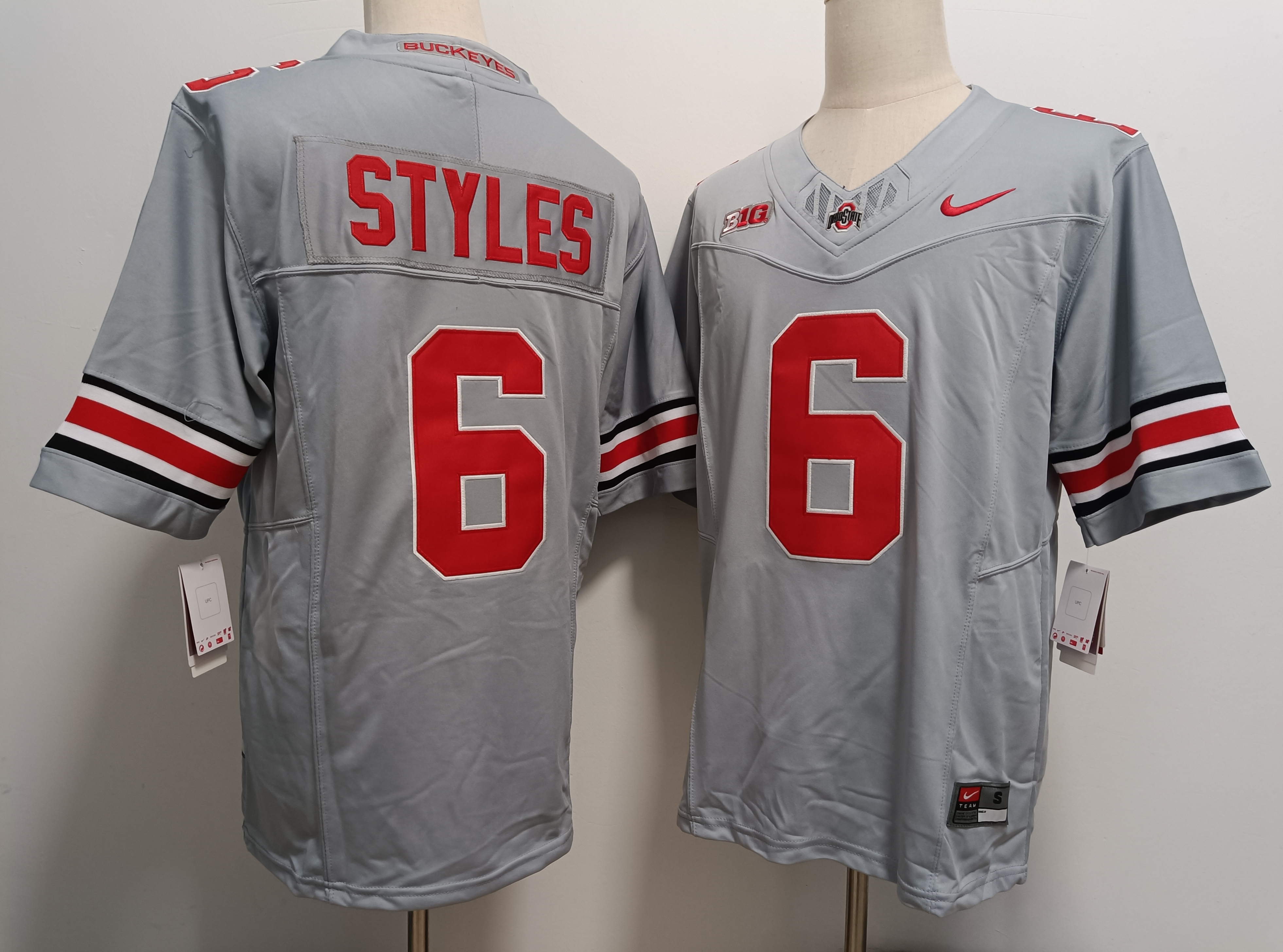 Ohio State Buckeyes #6 Sonny Styles Grey FUSE College Football Jersey
