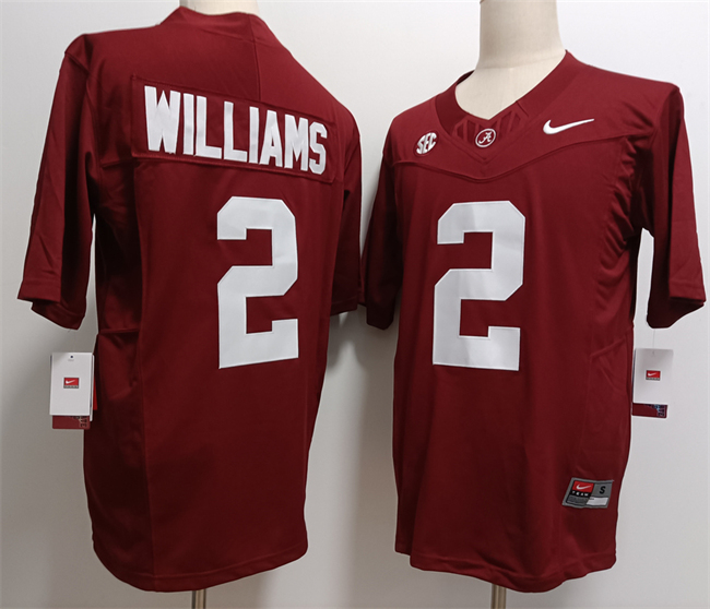 Alabama Crimson Tide #2 Ryan Williams Red F.U.S.E Stitched Football Jersey