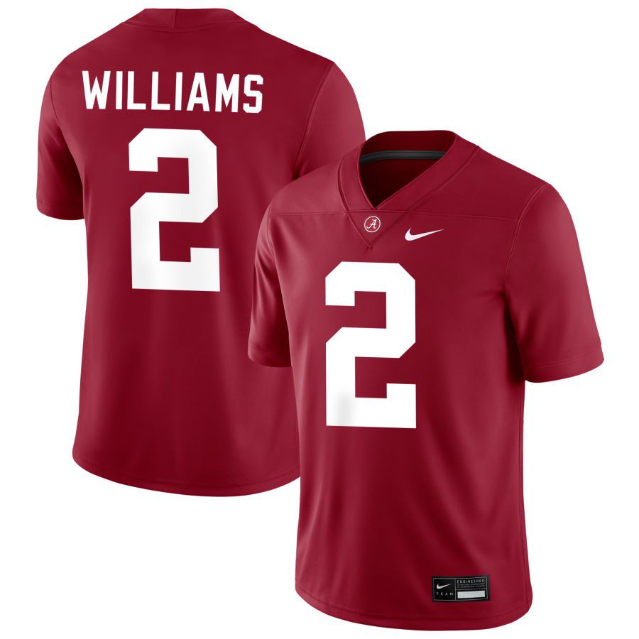 Alabama Crimson Tide #2 Ryan Williams Red Stitched Football Jersey