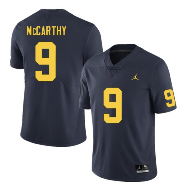 Michigan Wolverines #9 J.J. McCarthy Navy Blue Stitched Jersey Michigan Wolverines #9 J.J. McCarthy Navy Blue Stitched Jersey