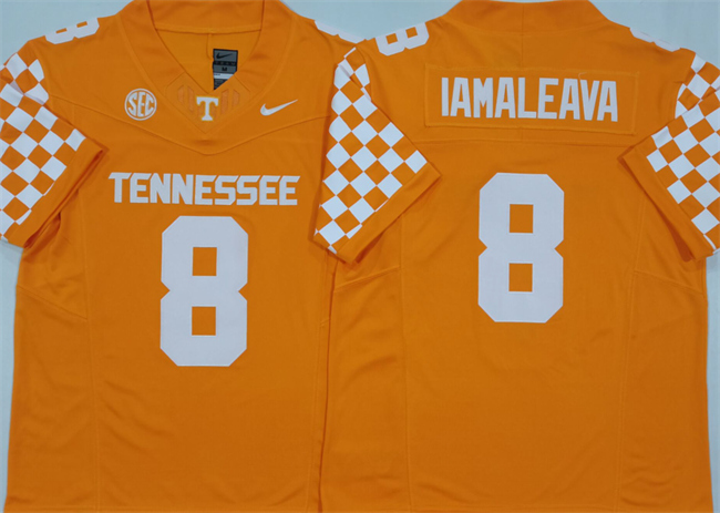 Tennessee Volunteers #8 Nico Iamaleava Orange F.U.S.E. Stitched Jersey