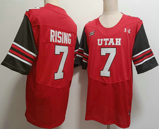 Utah Utes #7 Cameron Rising Red 2024 College Football Jersey