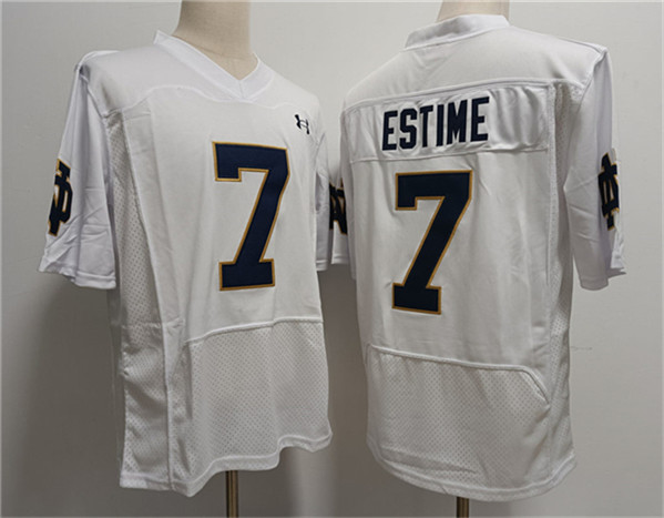 USC Trojans #7 Audric Estime White With Name Stitched Jersey