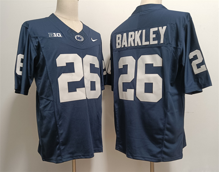 Penn State Nittany Lions #26 Saquon Barkley Navy Stitched Jersey