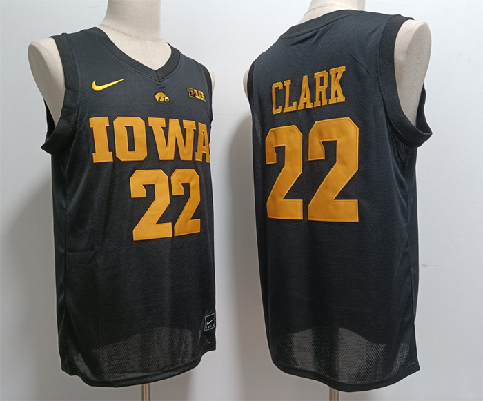 Iowa Hawkeyes #22 Caitlin Clark Black Stitched Jersey