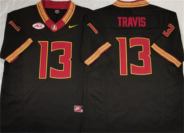 Florida State Seminoles #13 Jordan Travis Black 2023 F.U.S.E Stitched Jersey