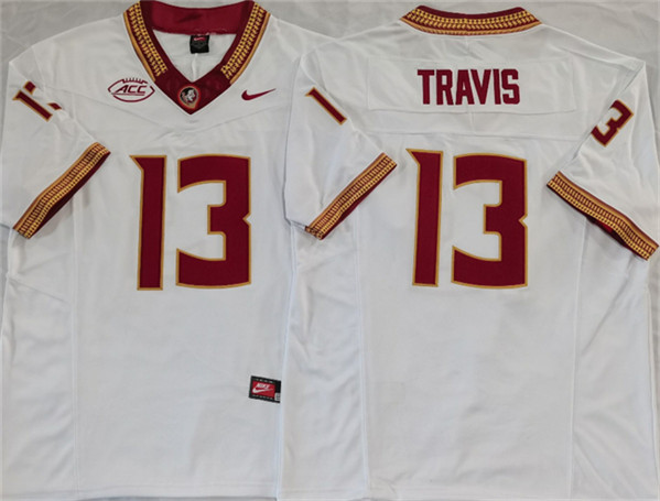Florida State Seminoles #13 Jordan Travis White 2023 F.U.S.E Stitched Jersey
