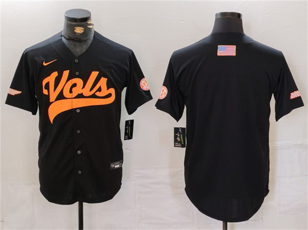 Tennessee Volunteers Black Stitched Jersey