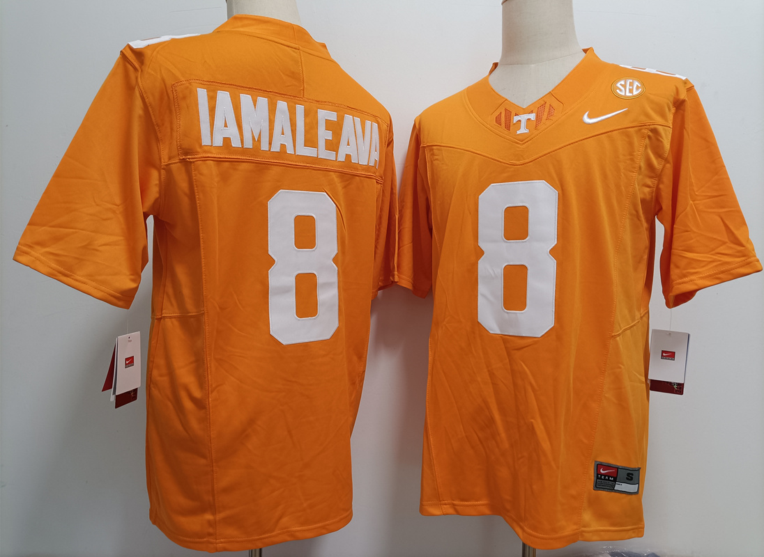 Tennessee Volunteers #8 Nico Iamaleava Orange Stitched Jersey