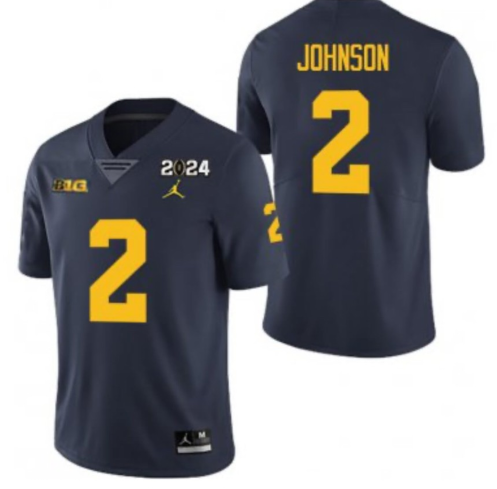 Michigan Wolverines #2 Will Johnson Navy 2024 Stitched Jersey Michigan Wolverines #2 Will Johnson Navy 2024 Stitched Jersey
