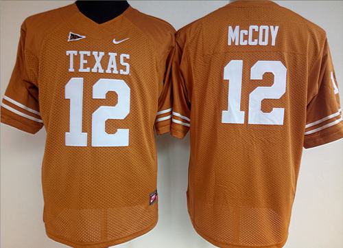 Texas Longhorns 12 Colt McCoy Orange Nike College Jersey