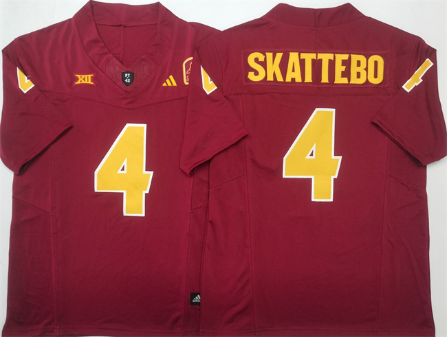 Arizona State Sun Devils #4 Cam Skattebo Red 2025 F.U.S.E. Vapor Limited Stitched Jersey