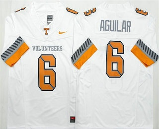 Tennessee Volunteers #6 Joey Aguilar Limited White 2025 College Football Jersey