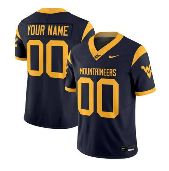 West Virginia Mountaineers ACTIVE PLAYER Custom Navy 2025 F.U.S.E. Stitched Jersey West Virginia Mountaineers ACTIVE PLAYER Custom Navy 2025 F.U.S.E. Stitched Jersey