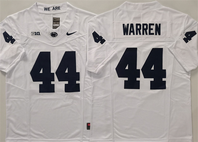 Penn State Nittany Lions #44 Davis Warren White 2024 F.U.S.E. Stitched Jersey