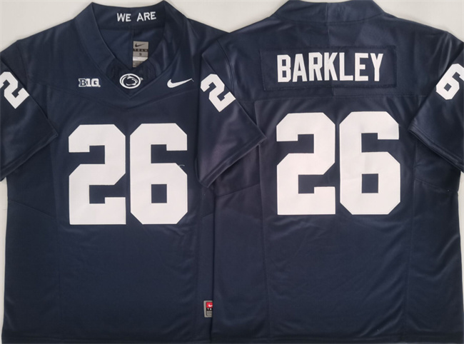 Penn State Nittany Lions #26 Saquon Barkley Navy 2024 F.U.S.E. Stitched Jersey
