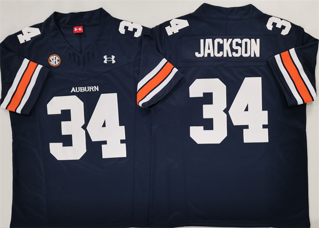 Auburn Tigers #34 Bo Jackson Navy 2024 F.U.S.E. Limited Stitched Jersey