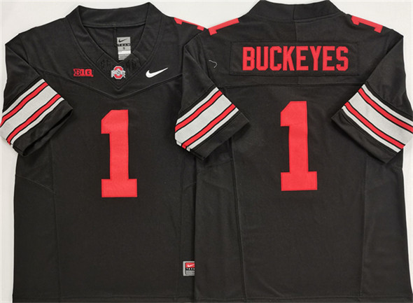 Ohio State Buckeyes #1 Buckeyes Black 2025 F.U.S.E. Limited Stitched Jersey