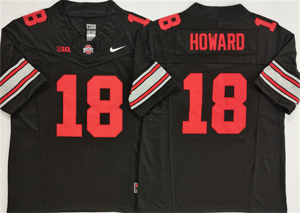Ohio State Buckeyes #18 Will Howard Black 2025 F.U.S.E. Limited Stitched Jersey Ohio State Buckeyes #18 Will Howard Black 2025 F.U.S.E. Limited Stitched Jersey
