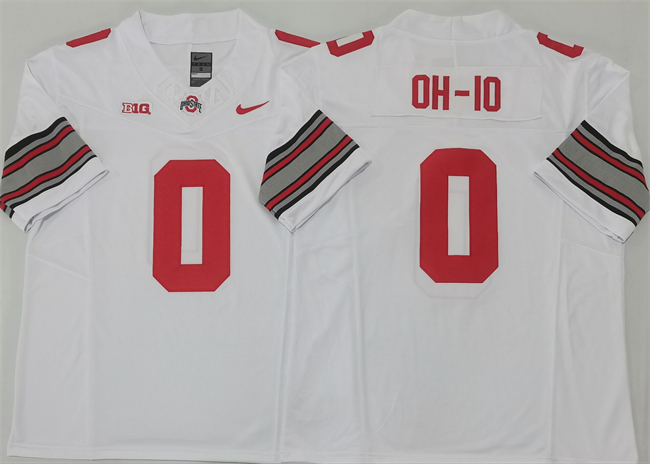 Ohio State Buckeyes #0 OH-IO White 2025 F.U.S.E. Limited Stitched Jersey