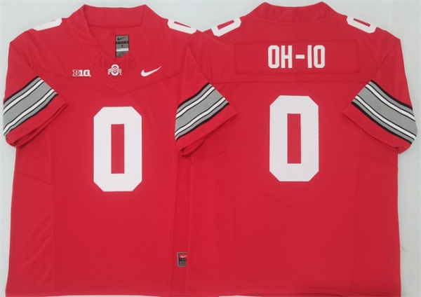 Ohio State Buckeyes #0 OH-IO Red 2025 F.U.S.E. Limited Stitched Jersey