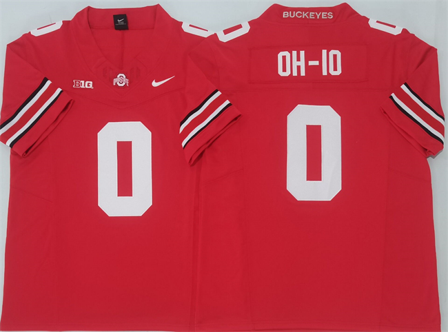 Ohio State Buckeyes #0 OH-IO Red F.U.S.E. Limited Stitched Jersey