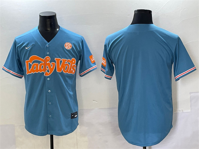 Lady Vols Blank Blue SEC Patch Stitched Jersey