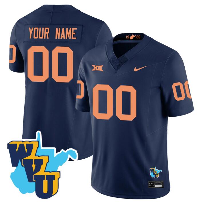West Virginia Mountaineers ACTIVE PLAYER Custom Navy F.U.S.E. 1965-2025 Throwback Stitched Jersey West Virginia Mountaineers ACTIVE PLAYER Custom Navy F.U.S.E. 1965-2025 Throwback Stitched Jersey