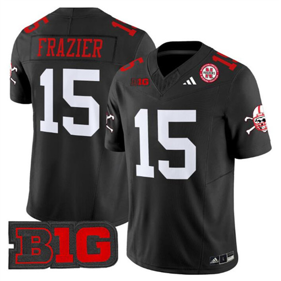 Nebraska Cornhuskers #15 Tommie Frazier Black 2024 F.U.S.E. With Patch Vapor Limited Stitched Football Jersey