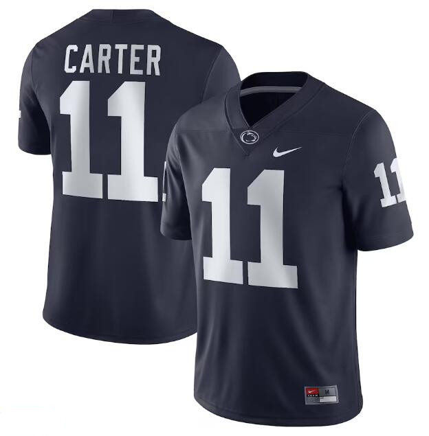 Penn State Nittany Lions #11 Abdul Carter Navy Stitched Football Jersey