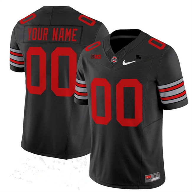 Ohio State Buckeyes Active Player Custom Black F.U.S.E. Vapor Limited Stitched Football Jersey