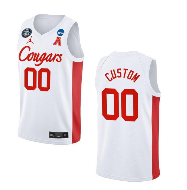 Houston Cougars Active Player Custom White Final Four Classic Stitched Jersey