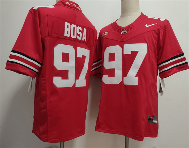 Ohio State Buckeyes #97 Nick Bosa Red 2025 F.U.S.E. Limited Stitched Jersey